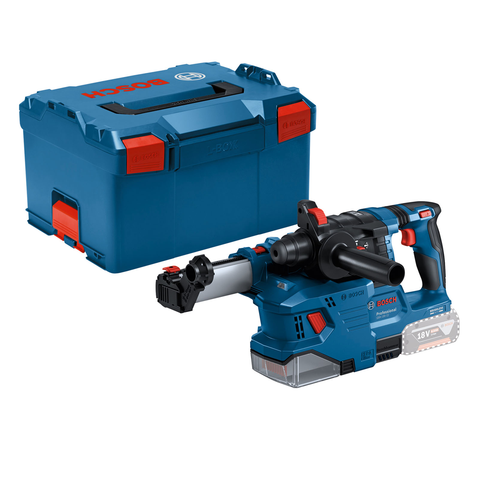 Bosch Gbh 18v-22 18v Cordless Brushless Sds Plus Rotary Hammer Drill No ...